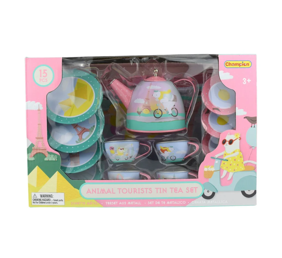 Animal Tourists Children's Tin Tea Set - Image 3