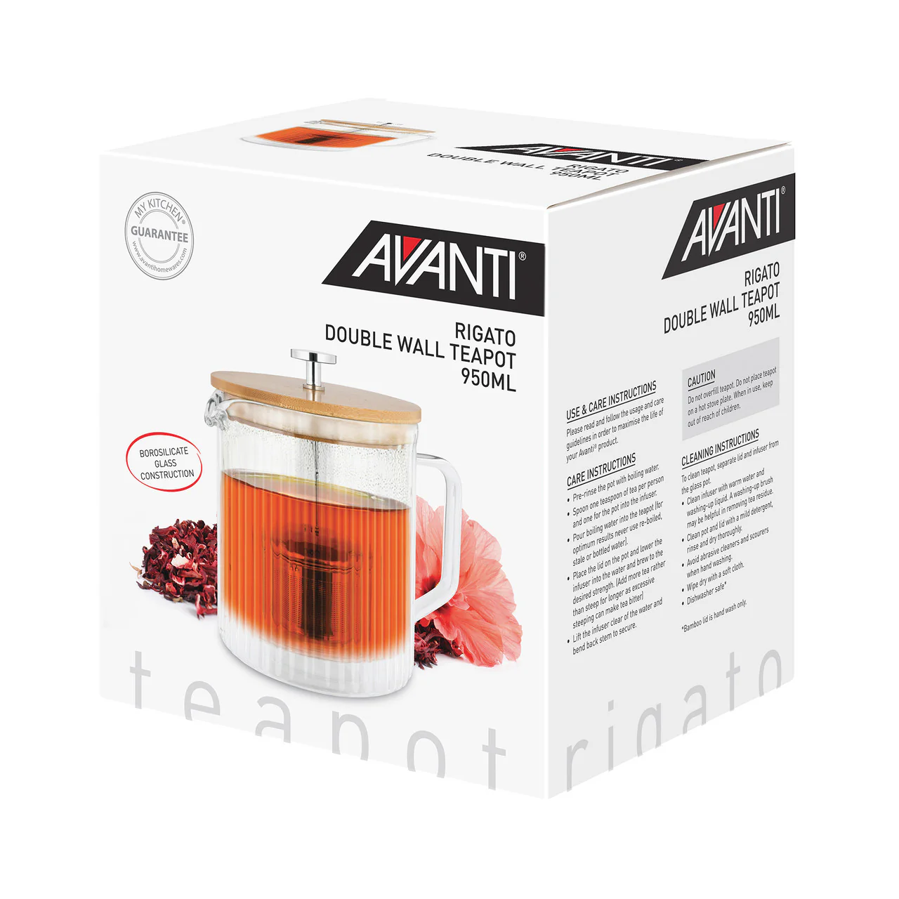 Avanti Rigato Double Wall Teapot - Image 3