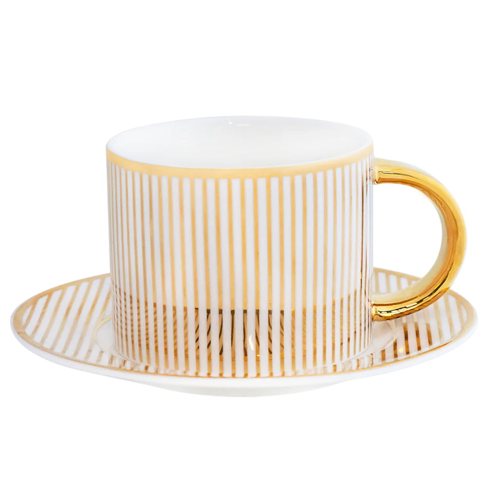 Cristina Re Pinstripe Teacup & Saucer - Image 3