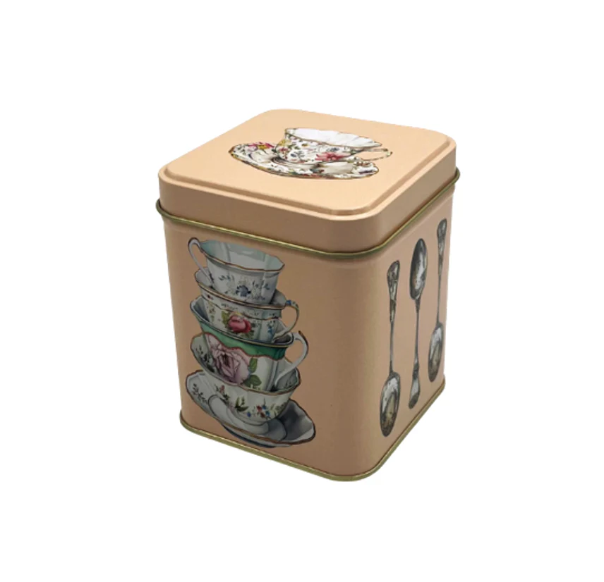 Cup & Spoon 'One Sugar Please' 100g Square Tin - Image 3