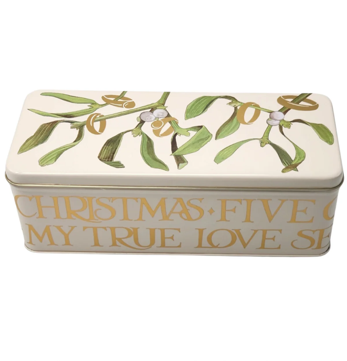 Emma Bridgewater '5 Gold Rings' Deep Rectangle Tin