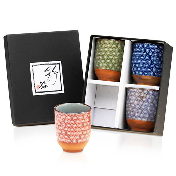 Japanese Kira 4-Cup Set