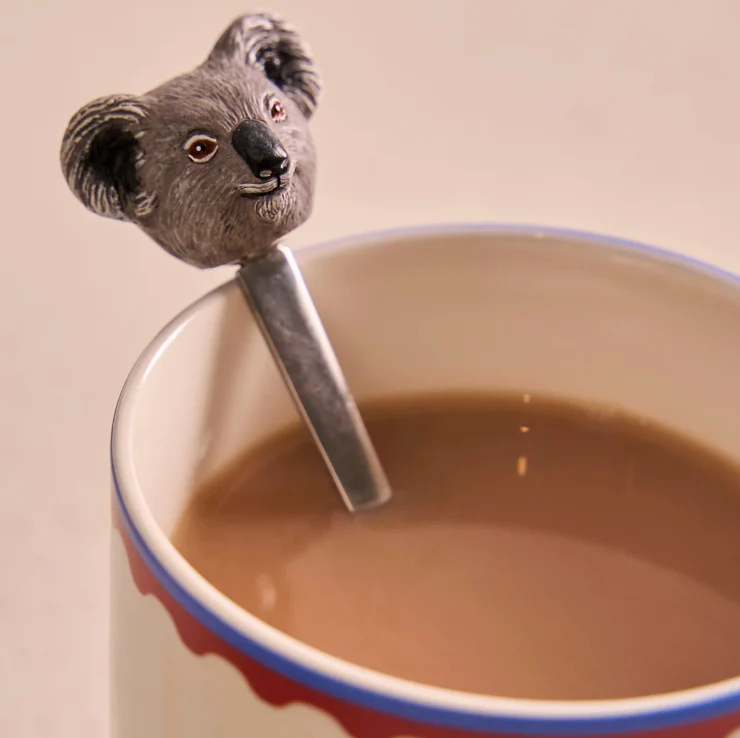 La La Land 'Aussie Cuties Koala & Cockatoo' Resin Spoon Set - Image 3
