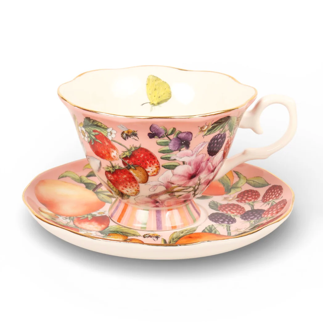 La La Land 'Bountiful Harvest' Tea Cup & Saucer