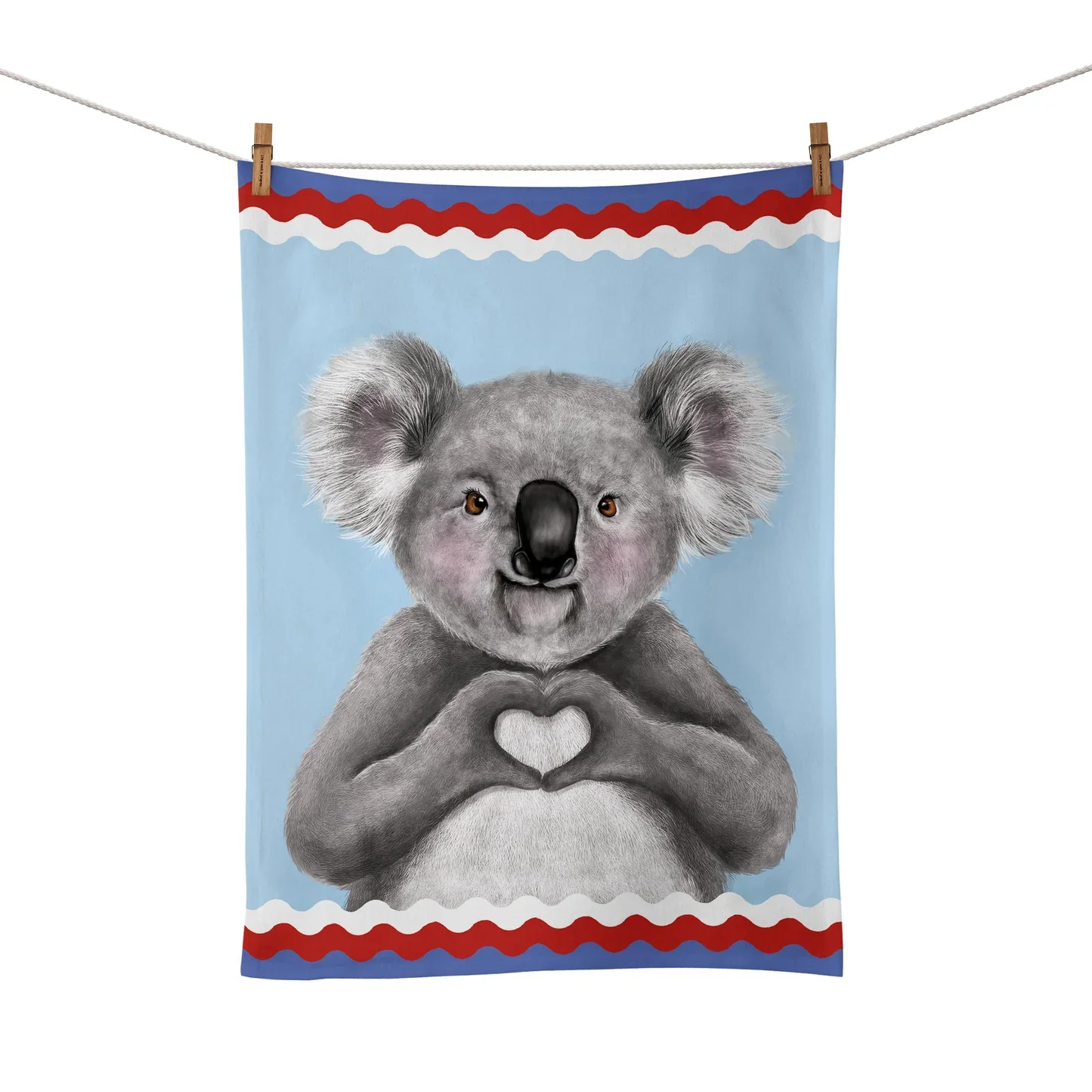 La La Land ' I Heart Koalas' Tea Towel