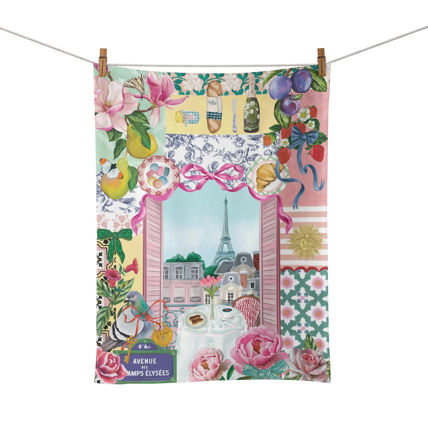 La La Land 'Je t'aime Paris' Tea Towel