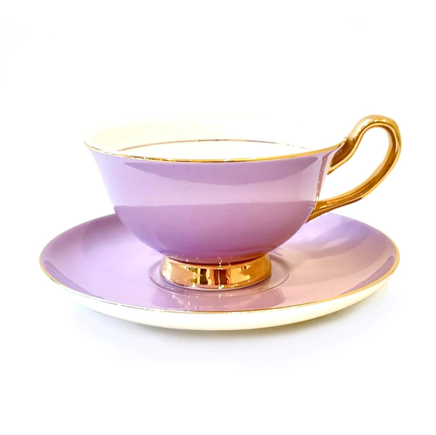 Lyndal T 'Lilac' Teacup and Saucer (250ml)