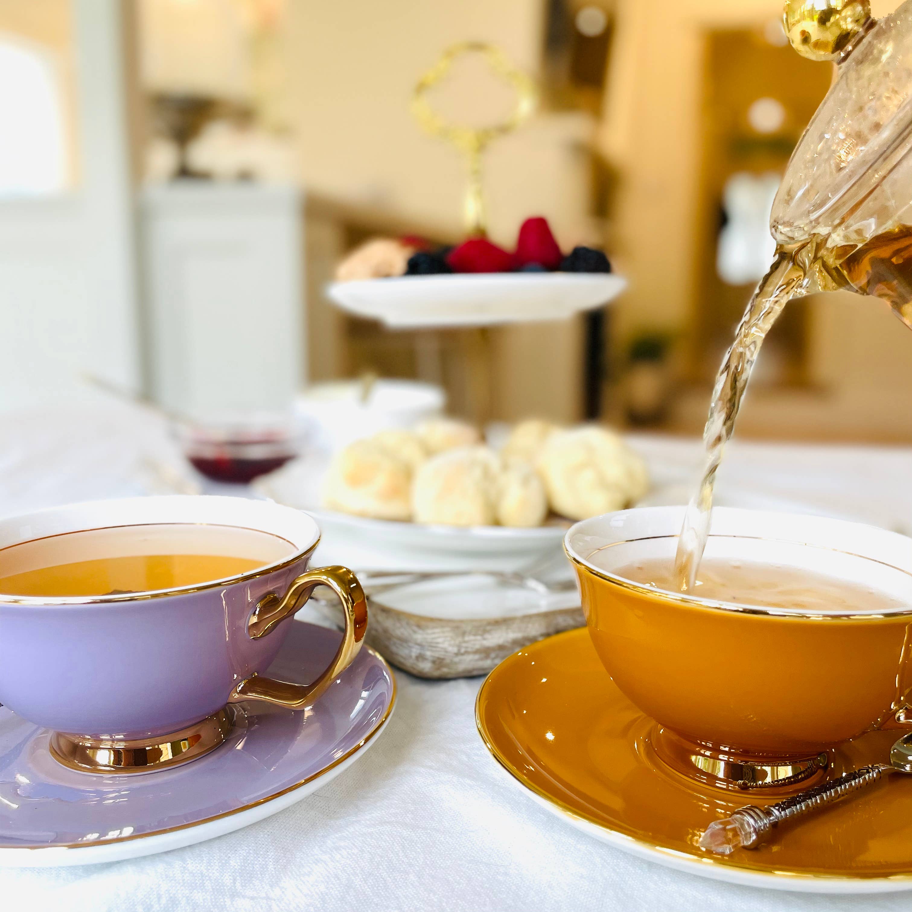 Lyndal T 'Lilac' Teacup and Saucer (250ml) - Image 4