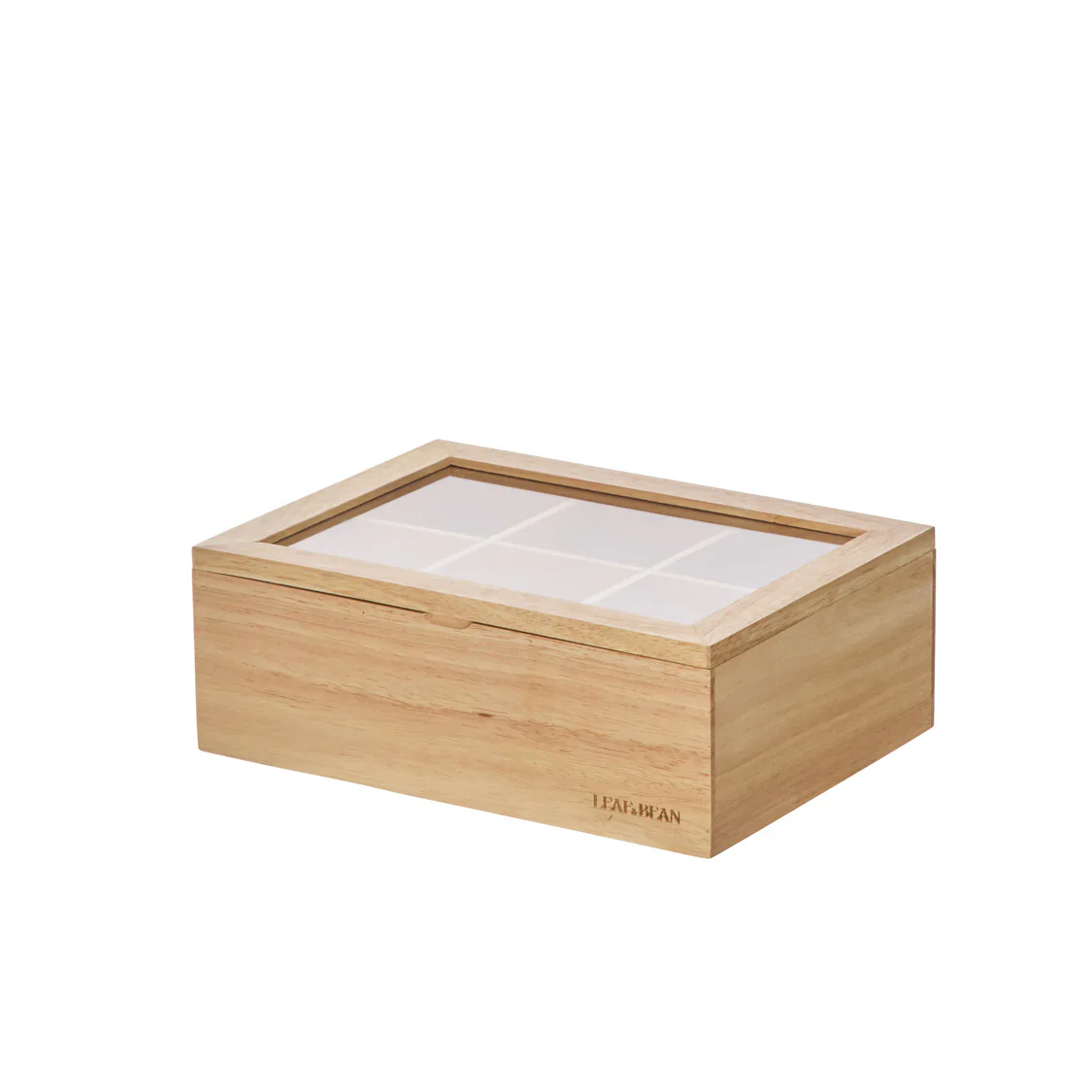 Leaf & Bean Wooden Tea Box - Image 2