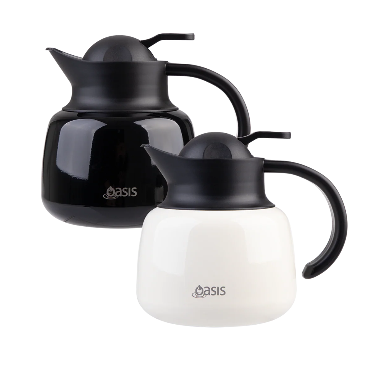 Oasis Stainless Steel Double-Wall Teapot