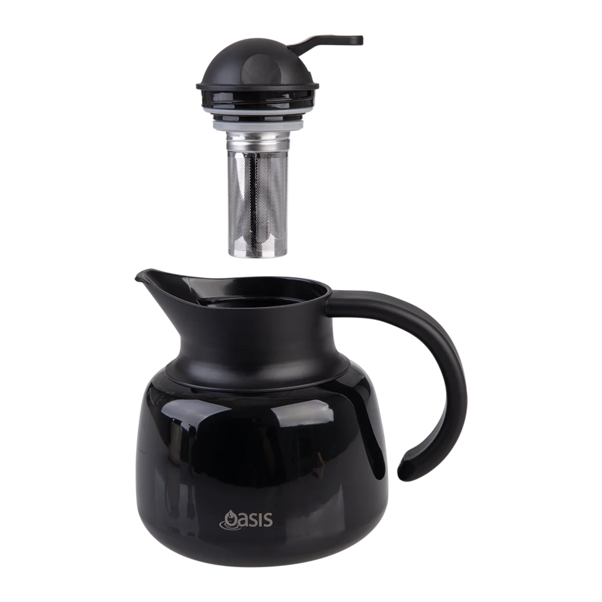 Oasis Stainless Steel Double-Wall Teapot - Image 4