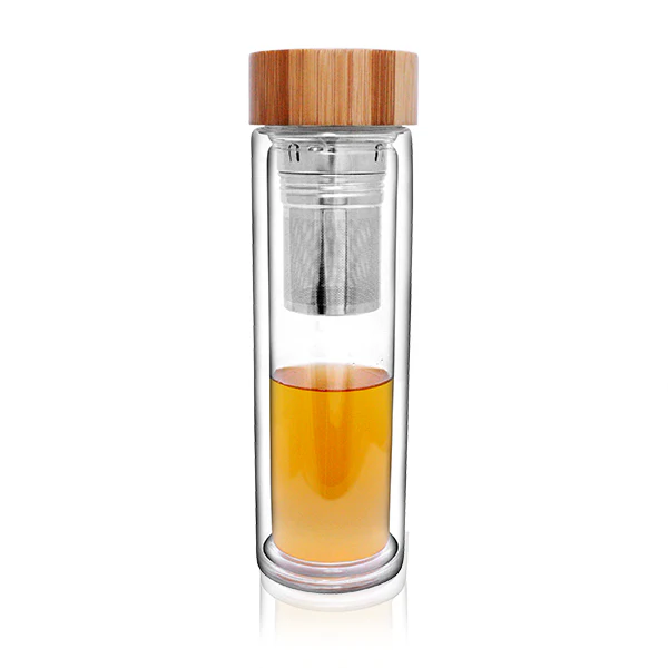 Reiki Double Wall Glass Infuser Bottle (450ml)