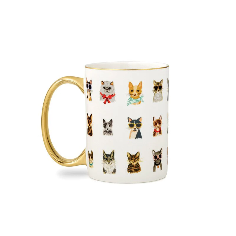 Rifle Paper Co 'Cool Cats' Mug - Image 2
