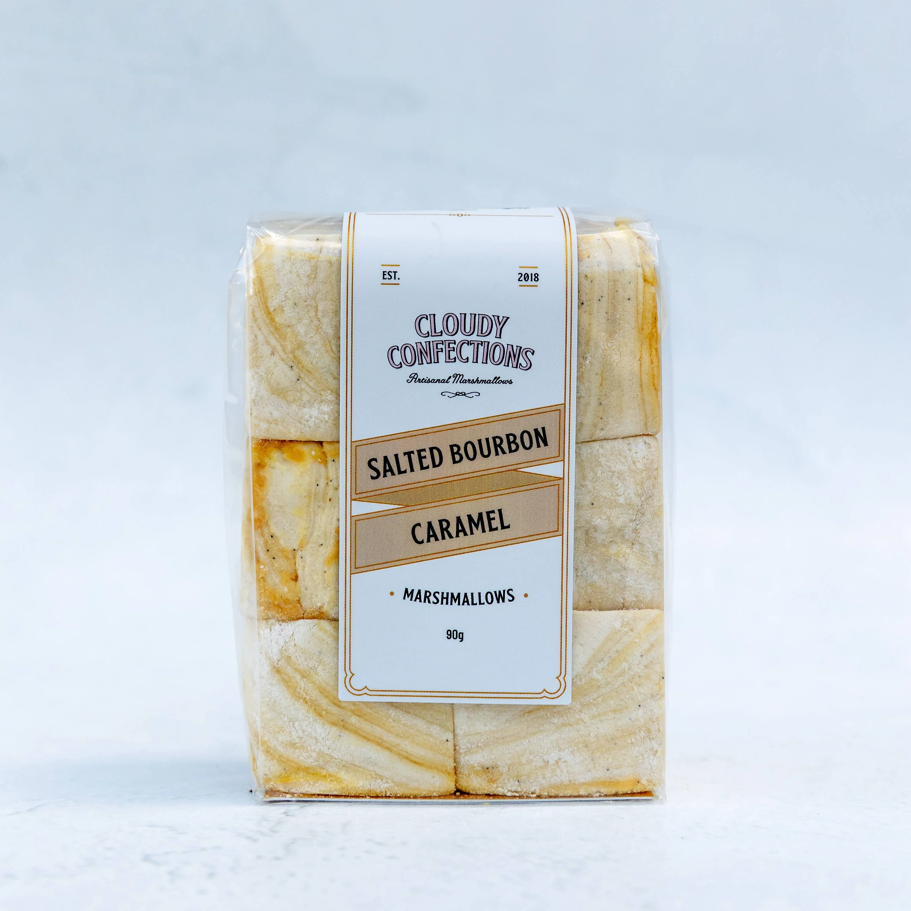 Salted Bourbon Caramel Marshmallows