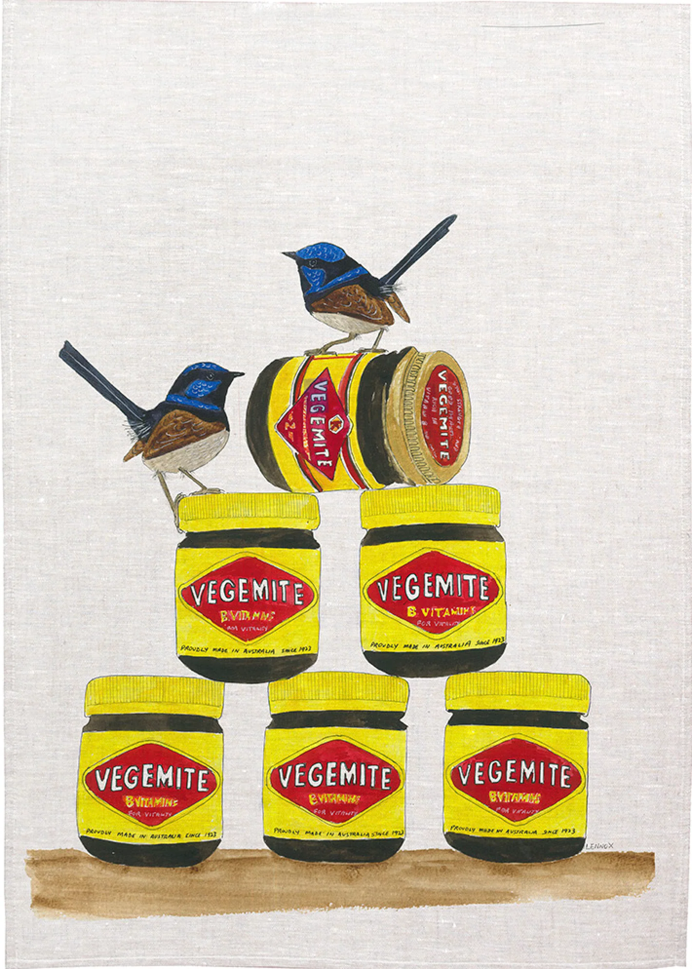 Tea Towel - Happy Little Vegemite