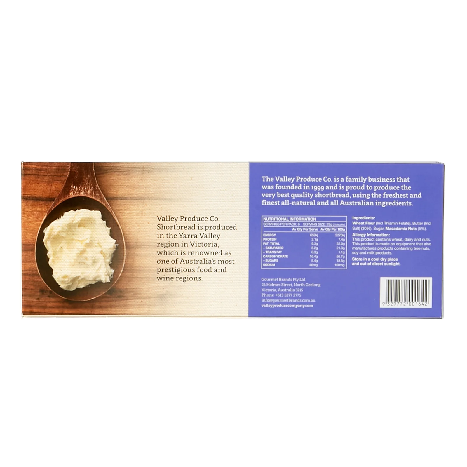 Valley Produce Company Macadamia Shortbread - Image 2