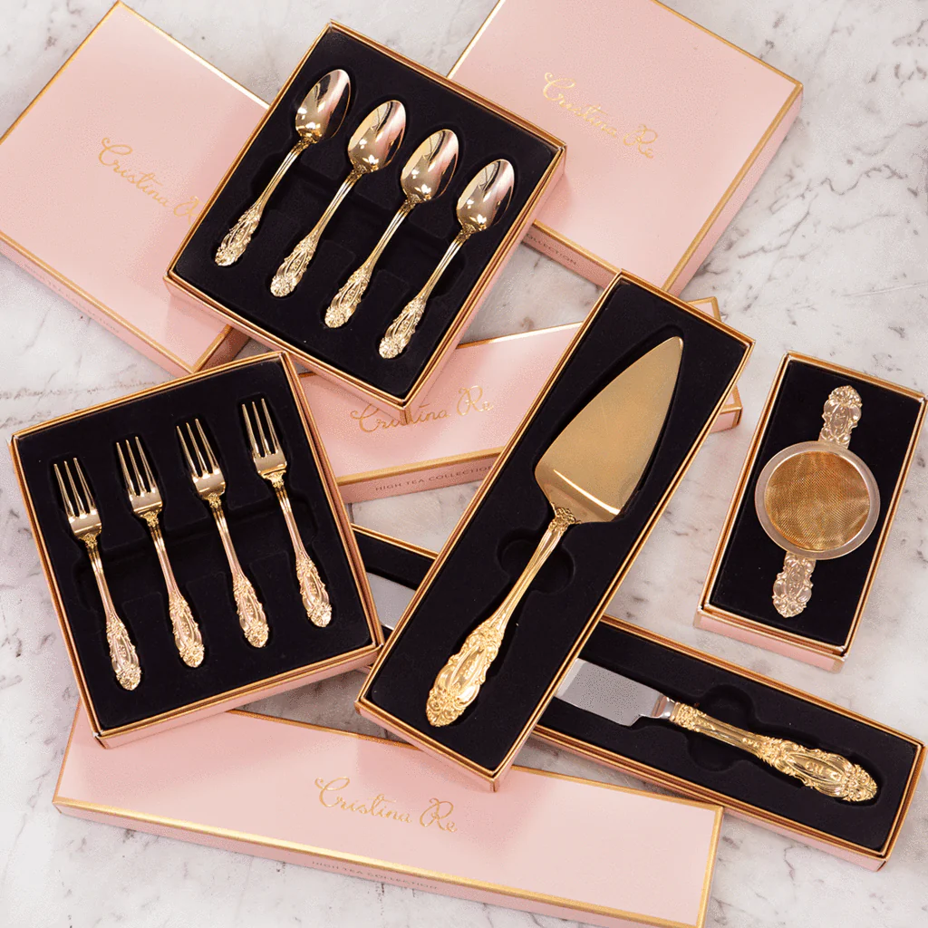 Cristina Re Vintage Cake Server - Gold Plated - Image 3